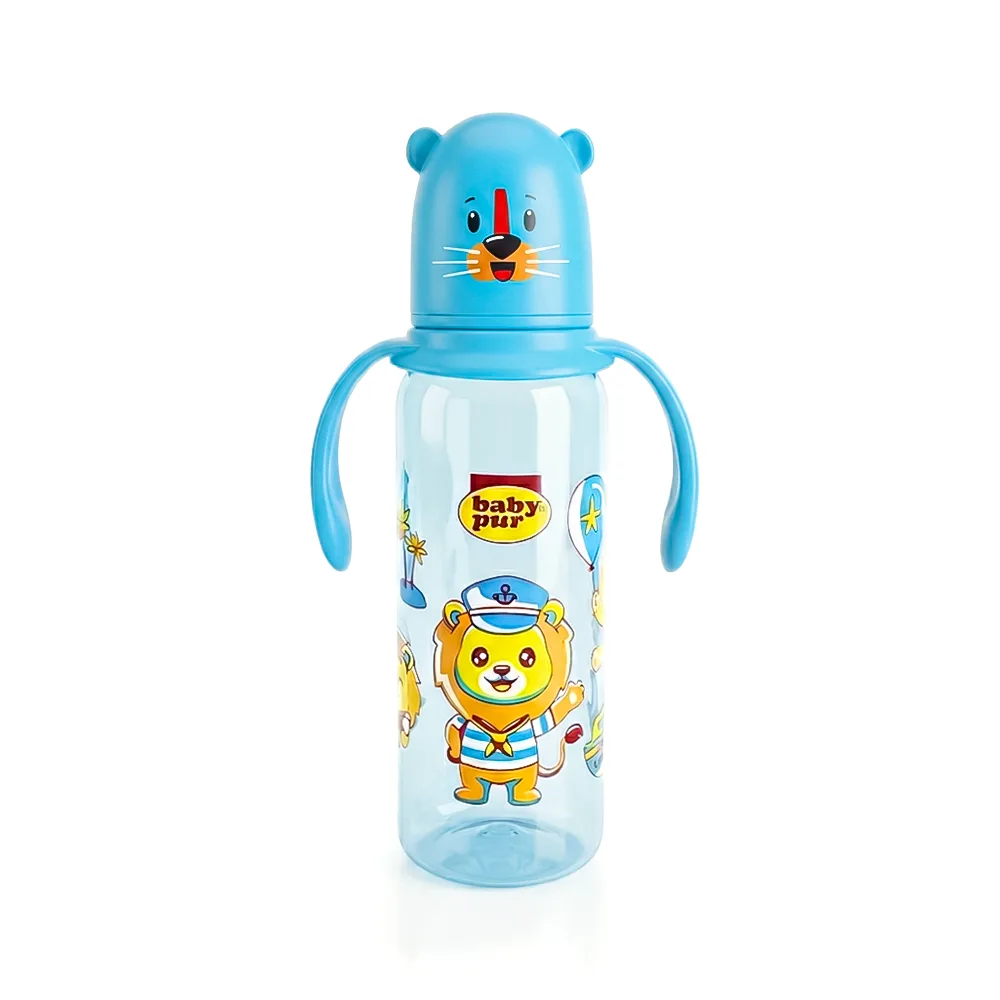 BABY PUR BIBERON EN PLASTIQUE AVEC ANSE STANDARD 250ML REF P996