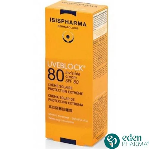 ISISPHARMA UVEBLOCK CREME SPF 80 INVISIBLE 40ML