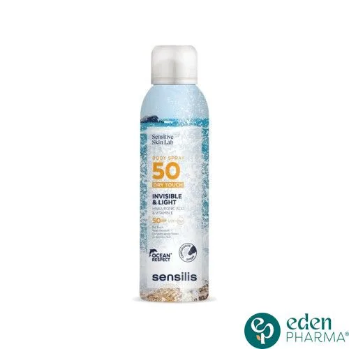 SENSILIS SUN SECRET BODY SPRAY TOUCHER SEC SPF50+ 200ML