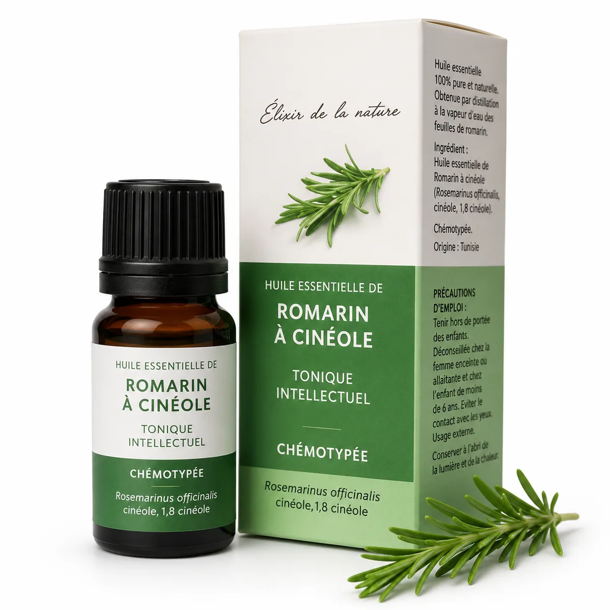 ALMAFLORE HUILE ESSENTIELLE DE ROMARIN A CINEOLE 10ML