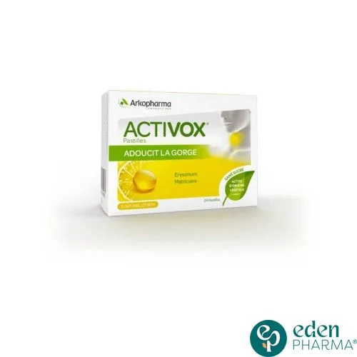 ARKOPHARMA ACTIVOX MIEL CITRON 24 PASTILLES