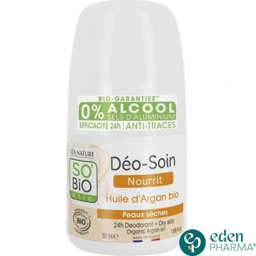 SO BIO DEO SOIN NOURRIT HUILE D ARGAN BIO 50ML