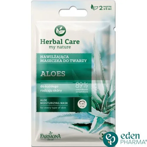 FARMONA HERBAL CARE ALOES MOISTURIZING FACE MASK 2*5G