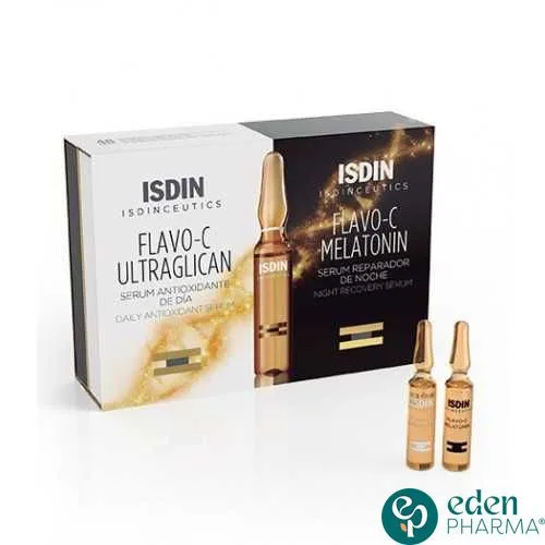 ISDINCEUTICS FLAVO-C DAY AND NIGHT - 2x10 ampoules de 2ml