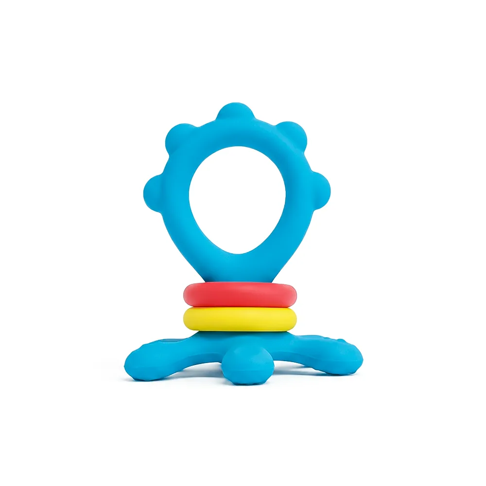 BABY PUR ANNEAU DE DENTITION HOCHET OCTOPUS REF RU016