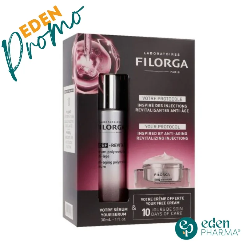 FILORGA NCEF REVITALIZE SERUM 30ML + CREME ANTI-AGE 15ML GRATUIT
