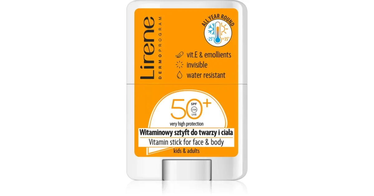 LIRENE ECRAN STICK VISAGE ET CORPS SPF50+ 15G