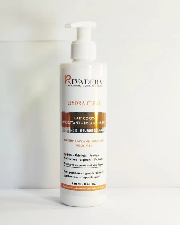 RIVADERM HYDRA CLEAR LAIT DE CORPS HYDRATANT ET ÉCLAIRCISSANT 250ML