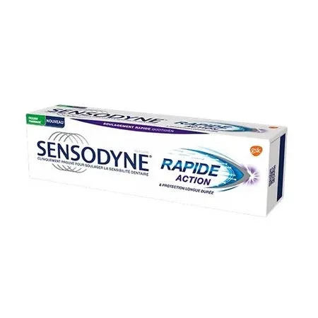 SENSODYNE DENTIFRICE RAPIDE ACTION MENTHE 75ML