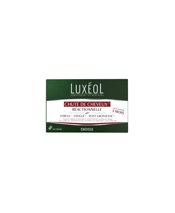 LUXEOL CHUTE DE CHEVEUX REACTIONNELLE 3 MOIS 90 GELULES