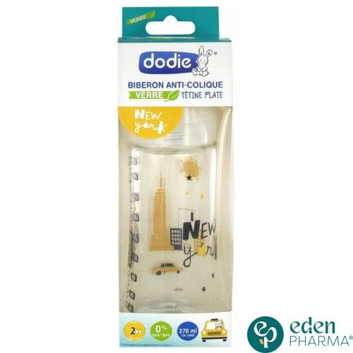 DODIE BIBERON VERRE SENSATION+ 270 ML - MODELE NEW YORK