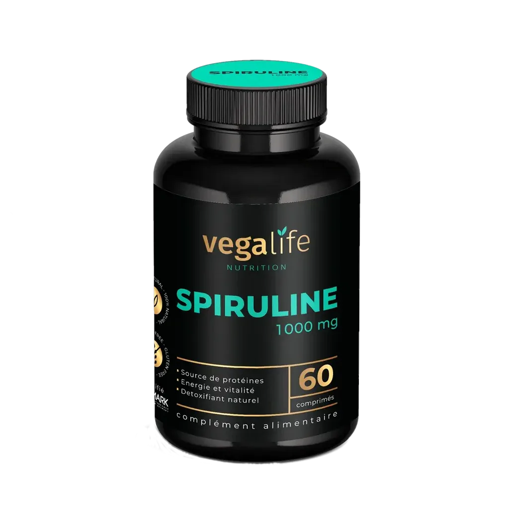 VEGALIFE SPIRULINE 1000MG 60 GELULES 