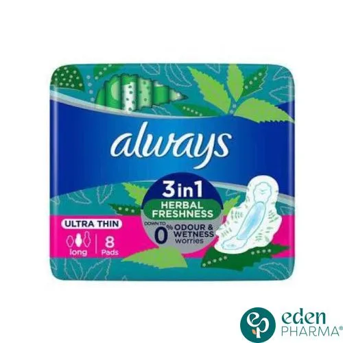 ALWAYS ULTRA THICK 3EN1 LONG 8 PADS