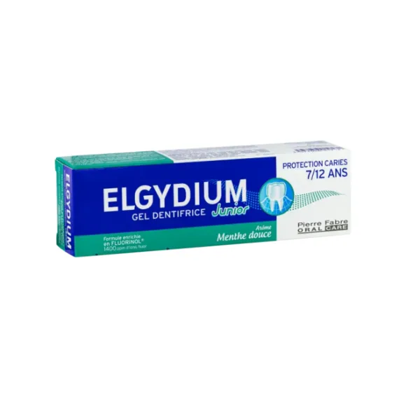 ELGYDIUM DENTIFRICE JUNIOR MENTHE DOUCE 7-12ANS 50ML