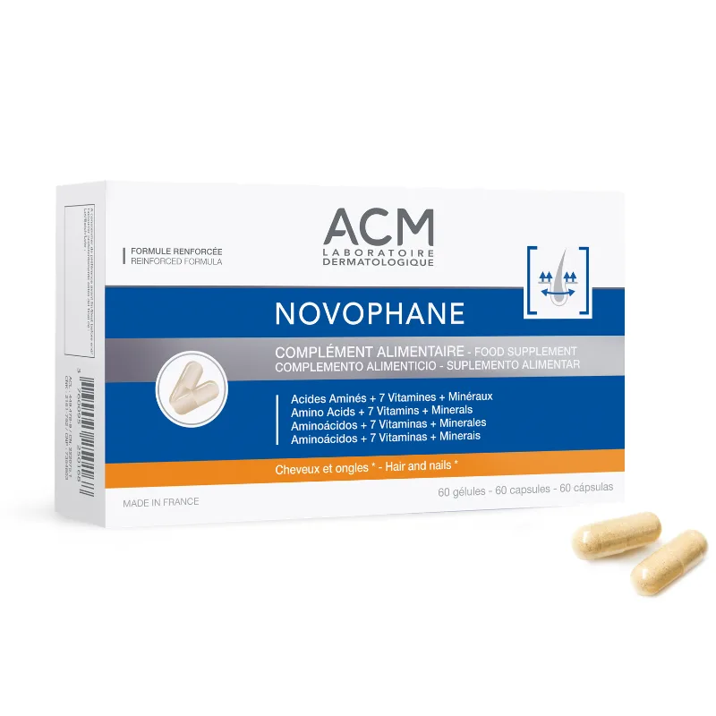 ACM NOVOPHANE ONGLES et CHEVEUX 60 GELULES