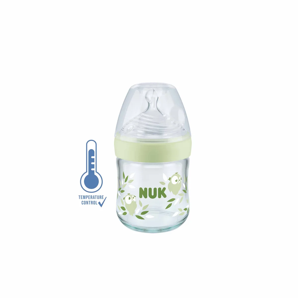 NUK BIBERON NATURE SENSE EN VERRE 120ML BLANC