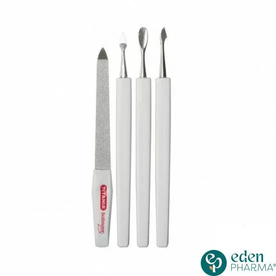 TITANIA PACK DE 4 OUTILS MANUCURE 1020
