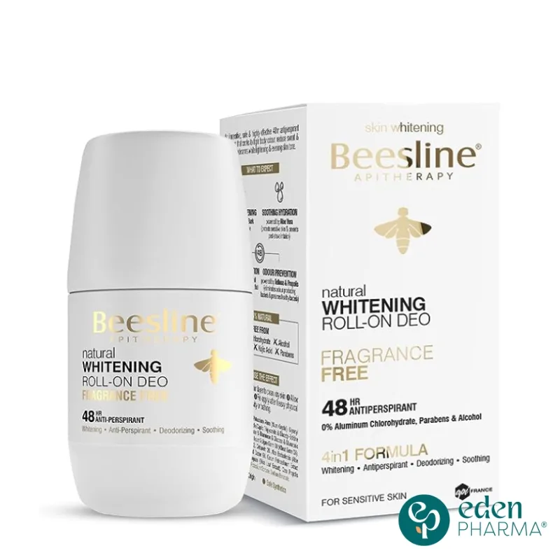 BEESLINE DEO ECLAIRCISSANT SANS PARFUM 4 EN 1 50ML