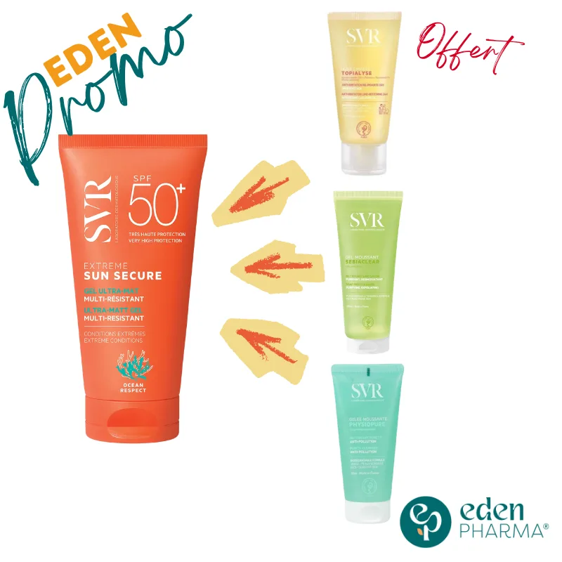 SVR SUN SECURE EXTREME SPF50+ 50ML + SVR GEL 50ML OFFERT