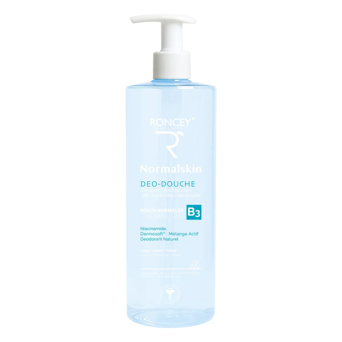RONCEY DEO DOUCHE NORMALESKIN PEAU NORMAL 1LITRE
